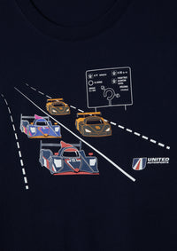 2024 United Autosports 24 Hour Le Mans Mens Navy Relaxed Fit T-Shirt 2024 United Autosports 24 Hour Le Mans Mens Navy Relaxed Fit T-Shirt