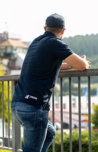 Mens Navy Slim Fit Polo Mens Navy Slim Fit Polo