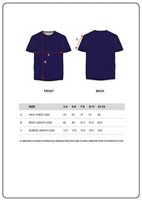 Kids Navy Round Neck T-Shirt Kids Navy Round Neck T-Shirt