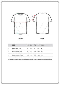 Kids White Round Neck T-Shirt Kids White Round Neck T-Shirt