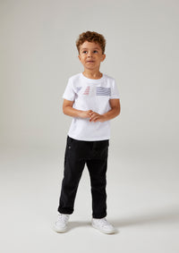 Kids White Round Neck T-Shirt Kids White Round Neck T-Shirt