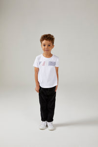 Kids White Round Neck T-Shirt Kids White Round Neck T-Shirt