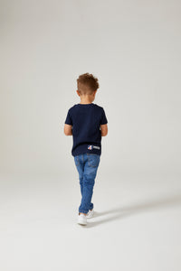 Kids Navy Round Neck T-Shirt Kids Navy Round Neck T-Shirt