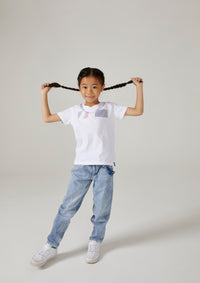 Kids White Round Neck T-Shirt Kids White Round Neck T-Shirt