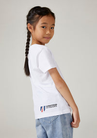 Kids White Round Neck T-Shirt Kids White Round Neck T-Shirt