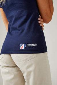 Womens Navy Scoop Neck Fitted T-Shirt Womens Navy Scoop Neck Fitted T-Shirt