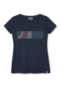 Womens Navy Scoop Neck Fitted T-Shirt Womens Navy Scoop Neck Fitted T-Shirt