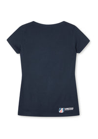 Womens Navy Scoop Neck Fitted T-Shirt Womens Navy Scoop Neck Fitted T-Shirt