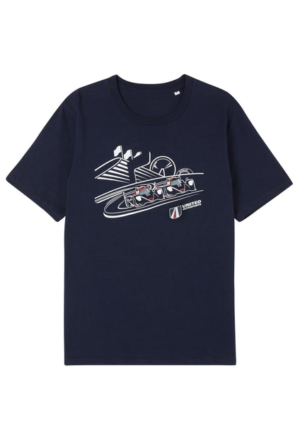 2023 United Autosports 24 Hour Centenary Mens Navy Fashion Fit T-Shirt